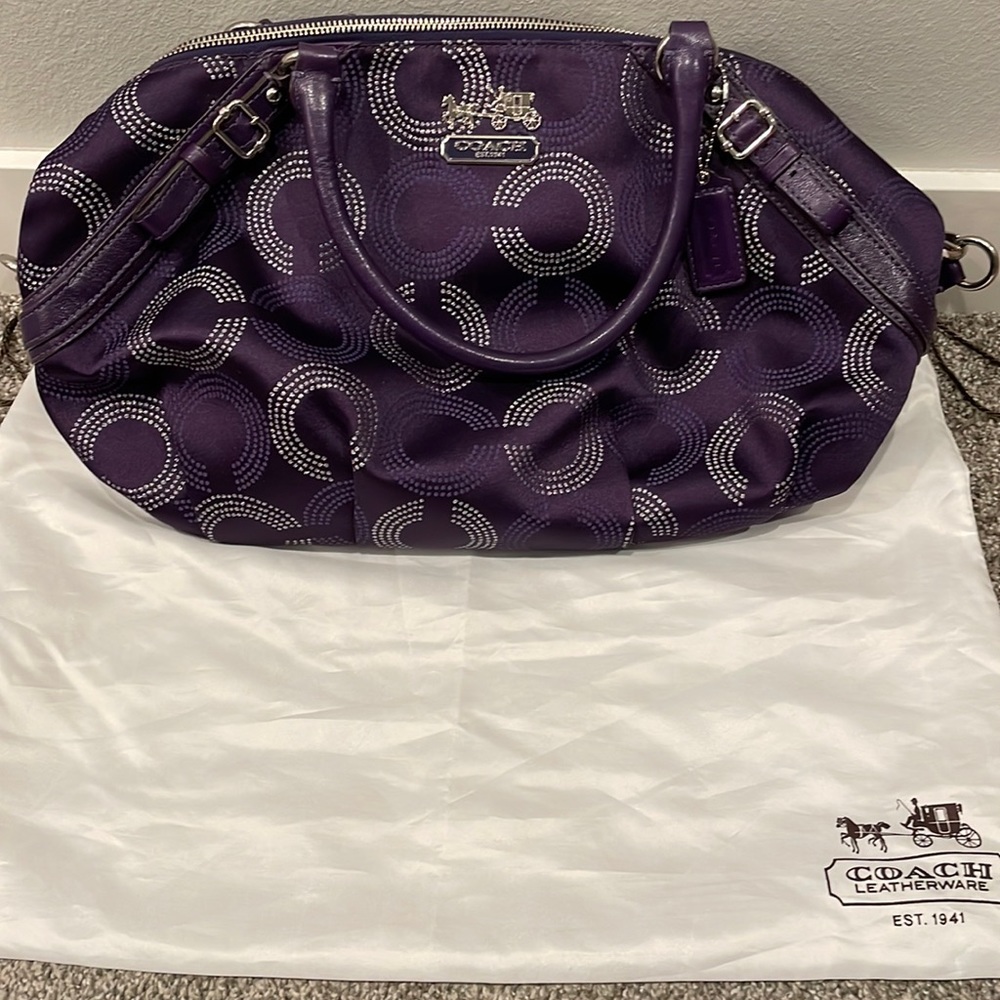 Purple Coach Purse